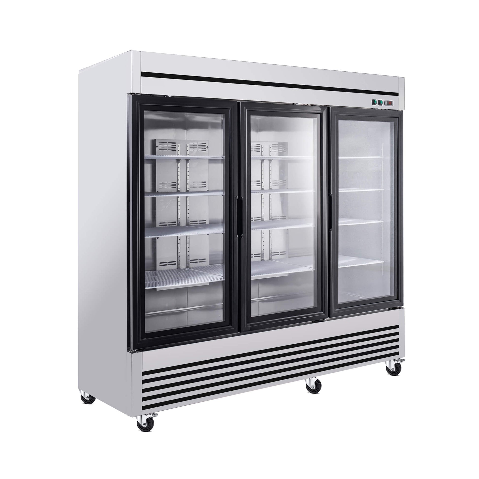 72 Cu.Ft Triple-Door Stainless Steel Commercial Reach-In Display Refrigerator (SAK26394)
