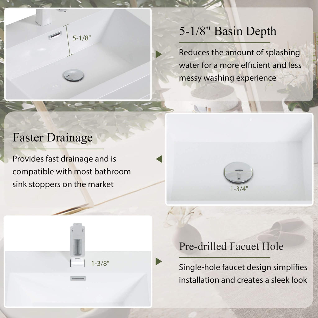 Nuvia 72-Inch White Freestanding Bathroom Vanity With Sink And Stone Resin Countertop (SAK23894)