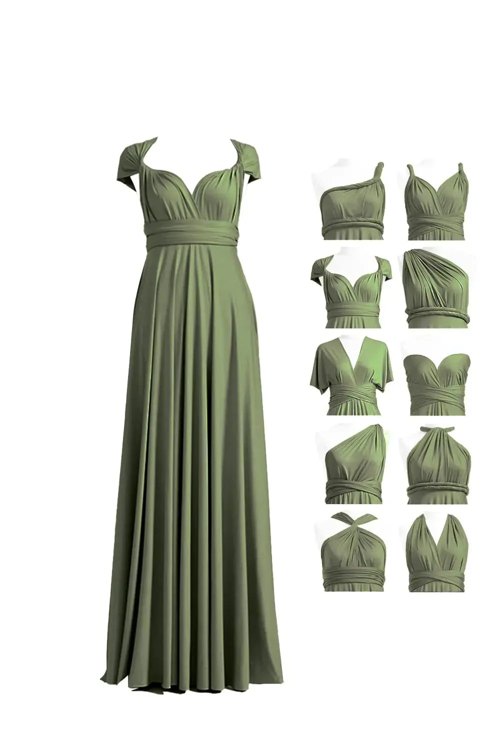 72styles Infinity Dress with Bandeau - Convertible Long Plus Size Bridesmaid Dress