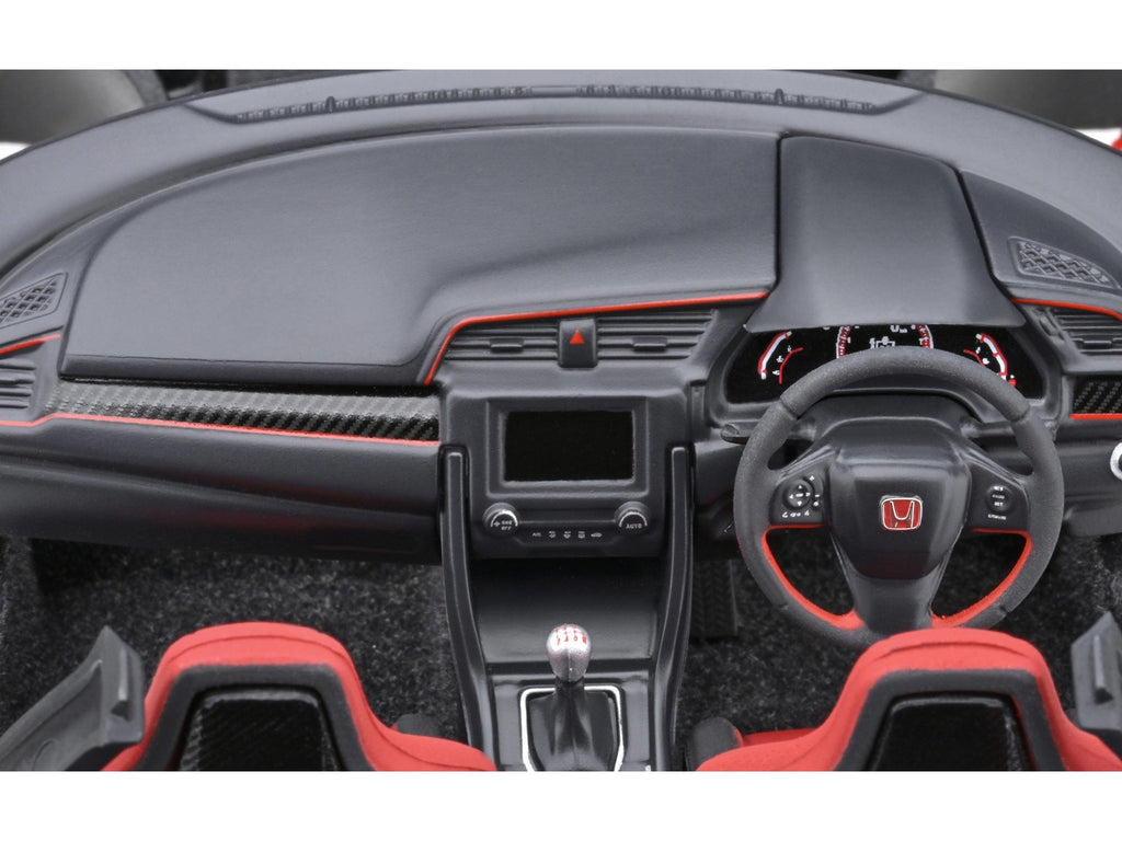 2021 Honda Civic Type R (FK8) RHD (Right Hand Drive) Crystal Black Pearl 1/18 Model Car by Autoart