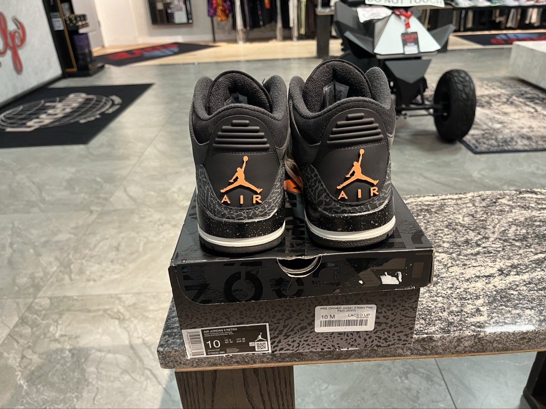 PRE OWNED Jordan 3 Retro Fear Pack (2023)