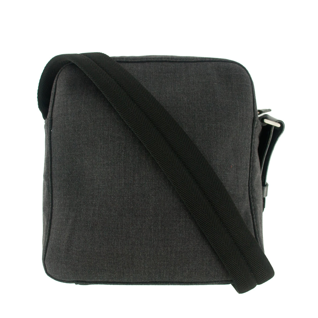 Prada Gray Canvas Crossbody Bag #7694