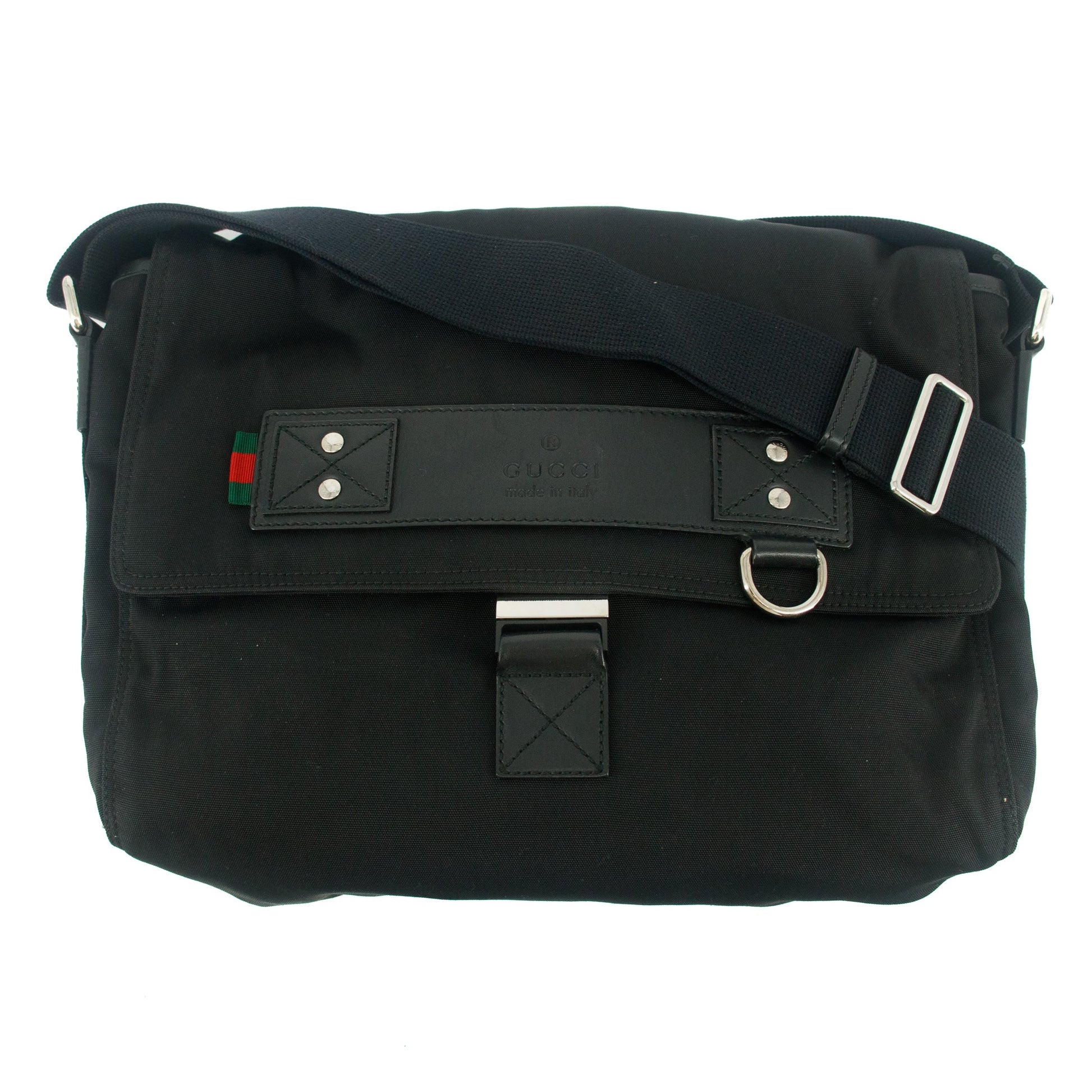 Gucci Black Nylon Tessuto Crossbody Bag #7705