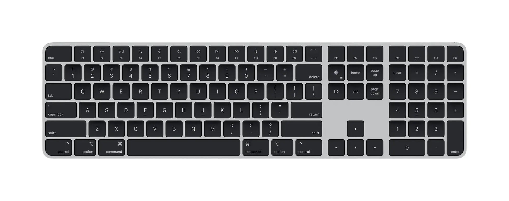 Apple A1843 MRMH2LL/A Wireless Magic Keyboard w/Numeric Keypad (Space Gray)