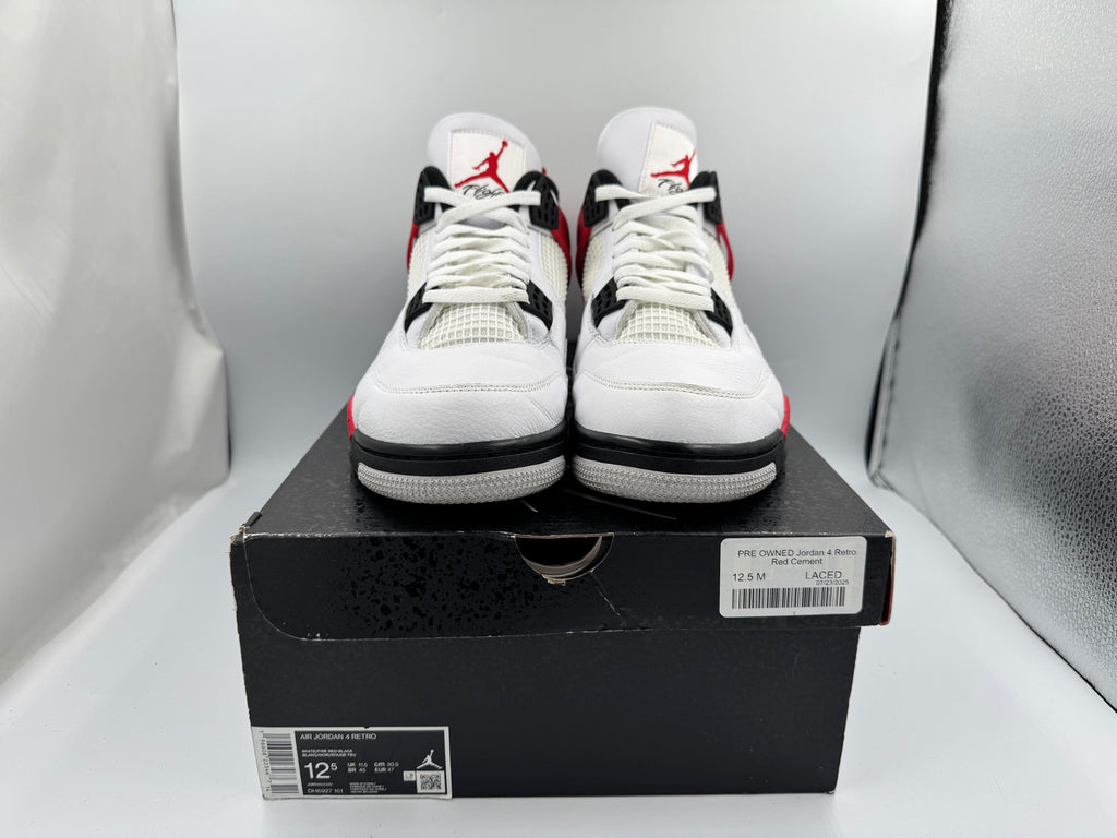 PRE OWNED Jordan 4 Retro Red Cement