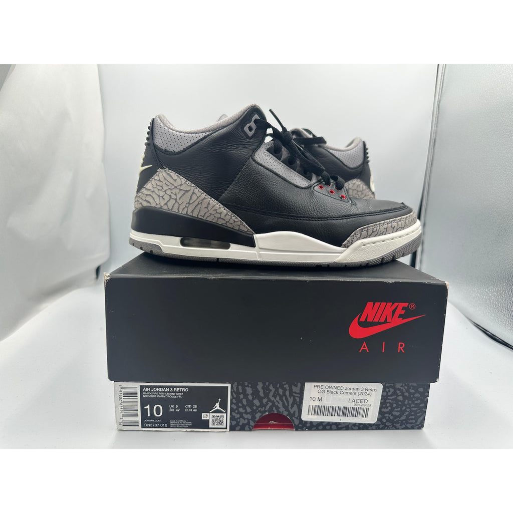 PRE OWNED Jordan 3 Retro OG Black Cement (2024)