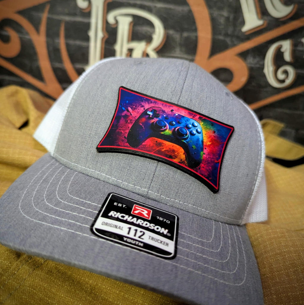 Next Level Gamer Leather Patch Hat Controller Graphic