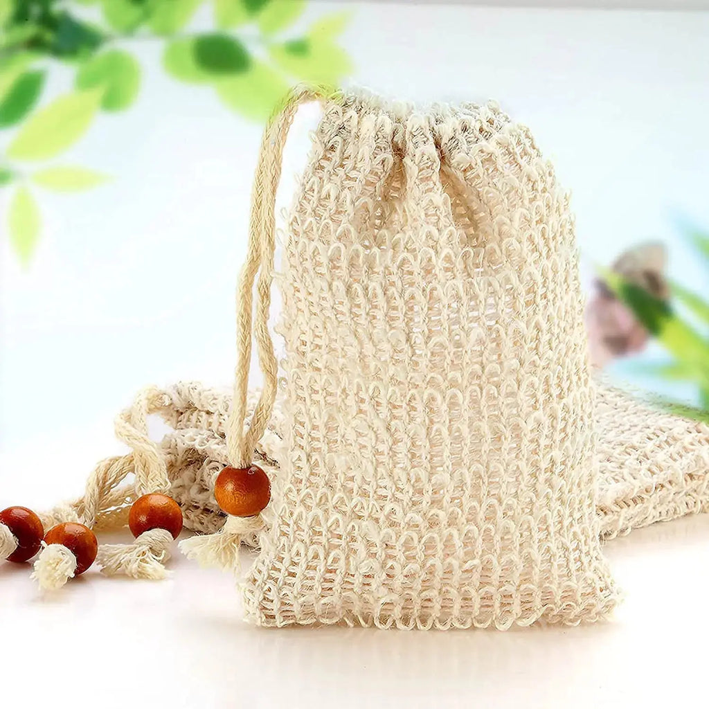 8 Pack Soap Bag Natural Sisal Soap Saver Bag