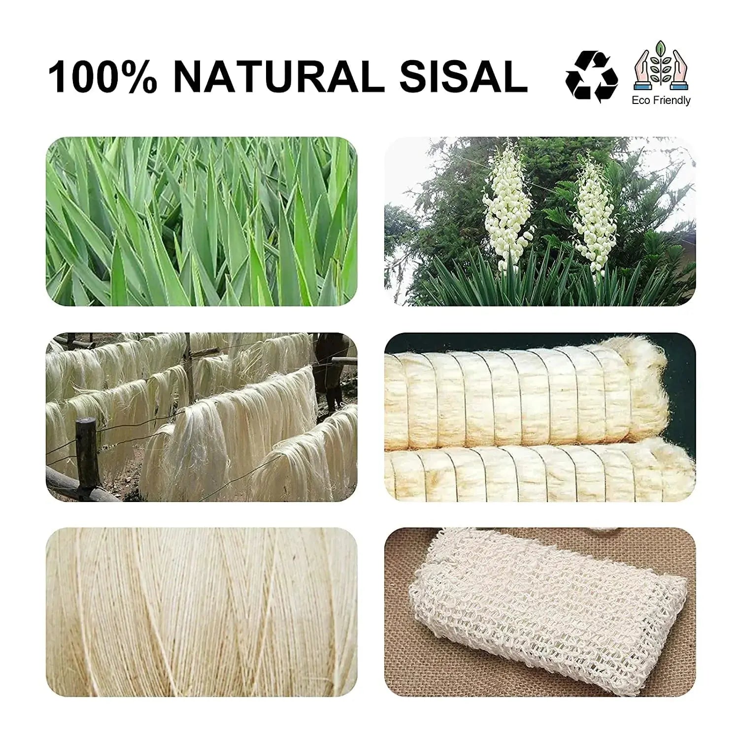 8 Pack Soap Bag Natural Sisal Soap Saver Bag