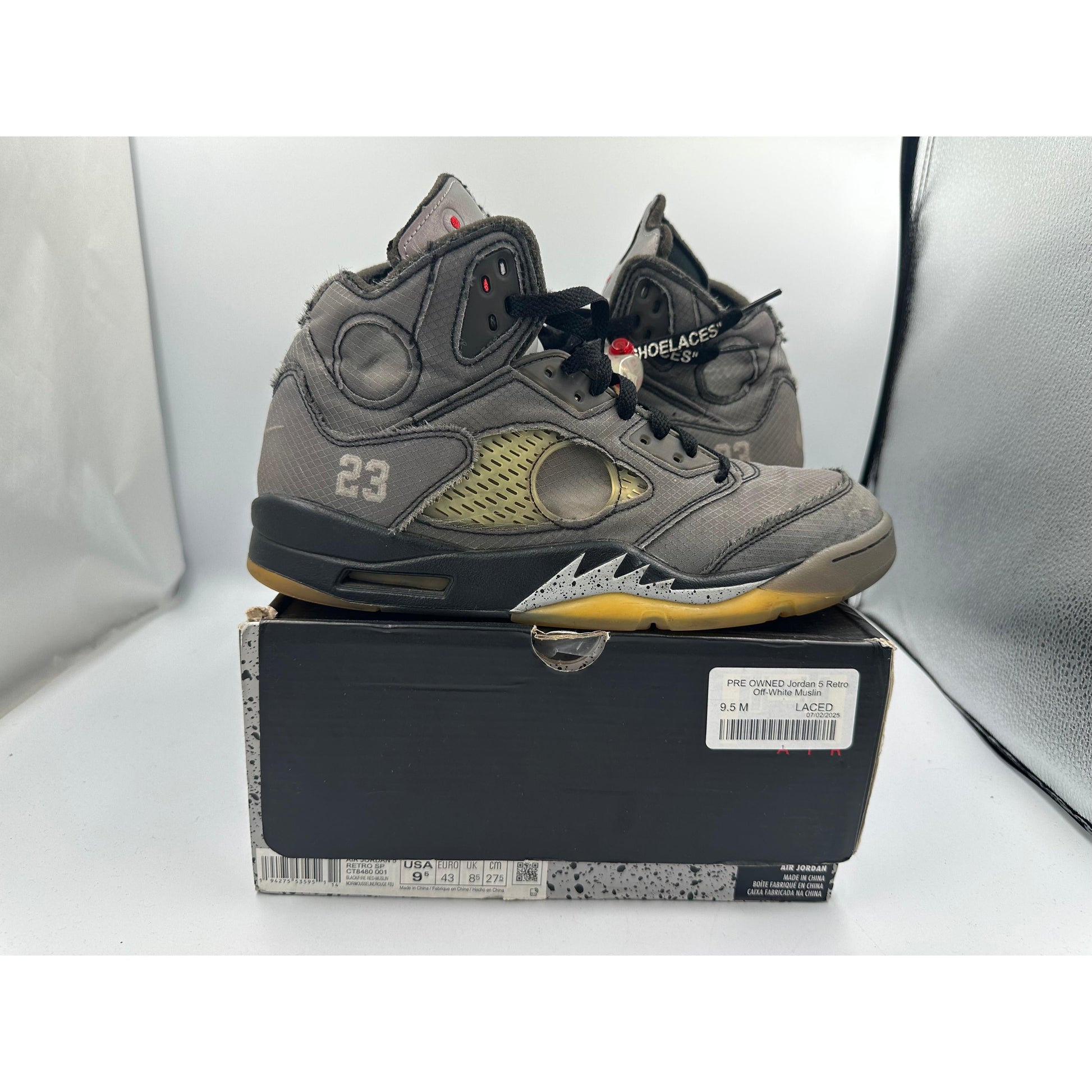 PRE OWNED Jordan 5 Retro Off-White Muslin