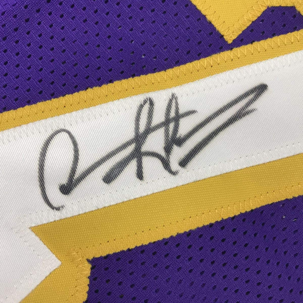 Autographed/Signed Dennis Rodman Los Angeles LA Purple Basketball Jersey JSA COA