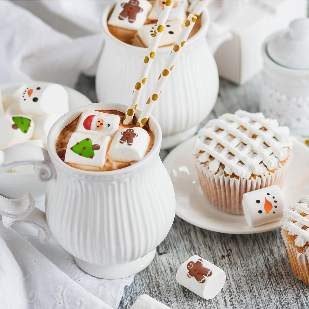 Gourmet Vanilla Marshmallows 24 Pack Individually Wrapped Soft Fluffy Hot Chocolate Toppers Gift