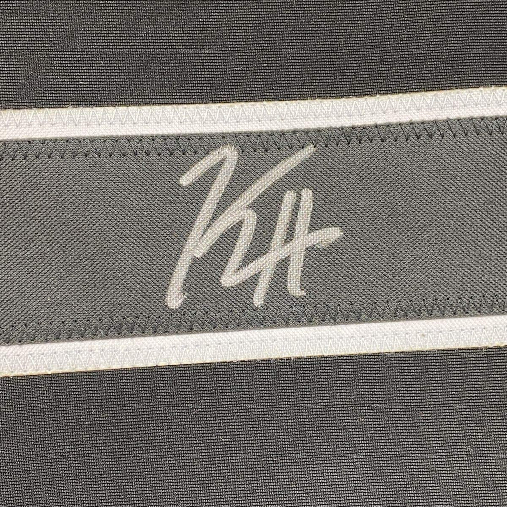 Framed Autographed/Signed Kevin Hayes 35x39 Philadelphia Black Hockey Jersey JSA COA