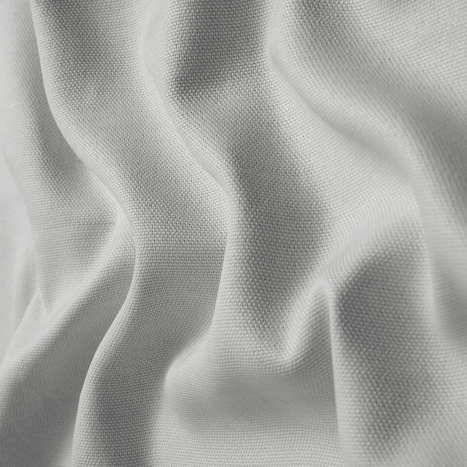 Faux Linen Room Darkening Curtains - 1 Panel, 50W X 96L, Color Oyster