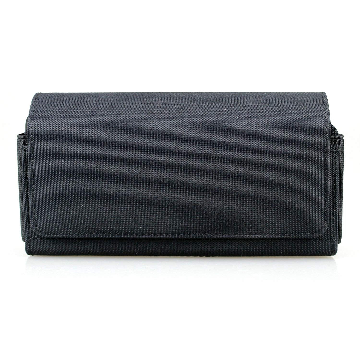 aubaddy Dual Phone Holster Pouch Case for 2 Phones, Double Decker Belt Clip Case for All iPhone (16 15 14 13 12 11) Pro Max/Plus, Samsung Galaxy (S23 S22 S21 S20) Ultra/Plus/Fe (Large)