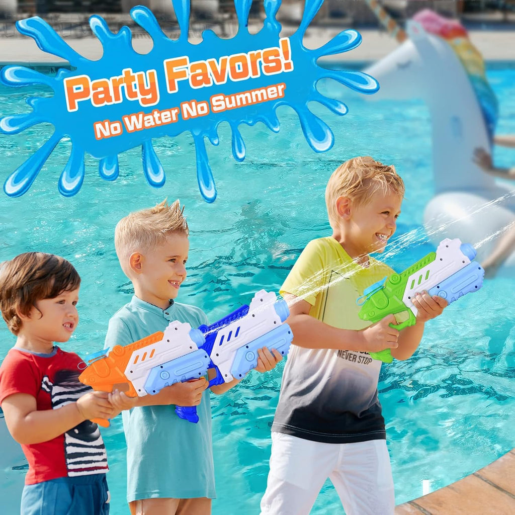 4 Pack Water Soakers for Kids Adults - Super Squirt Water Toy Long Range Water Shooter