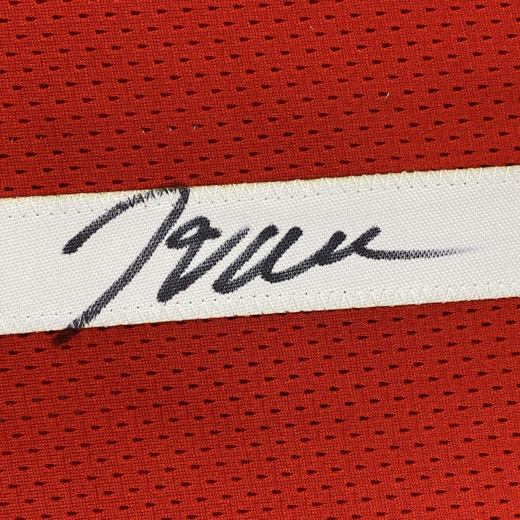 Autographed/Signed John Wall Houston Red Basketball Jersey JSA COA