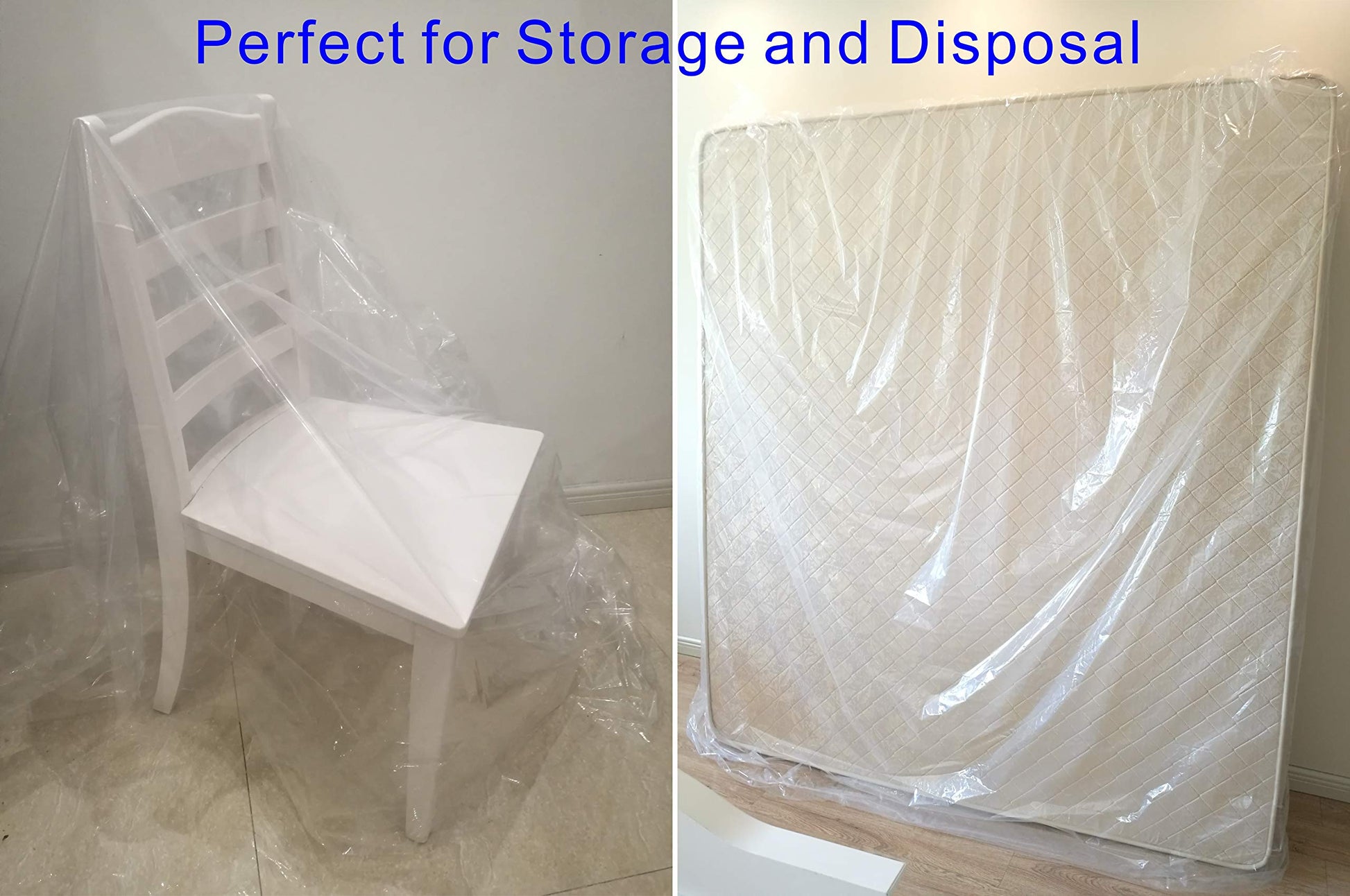 ComfortHome Mattress Bag for Moving and Storage, 3 Mil Thick, Fits Twin and Full Size Mattress, 1 Pack