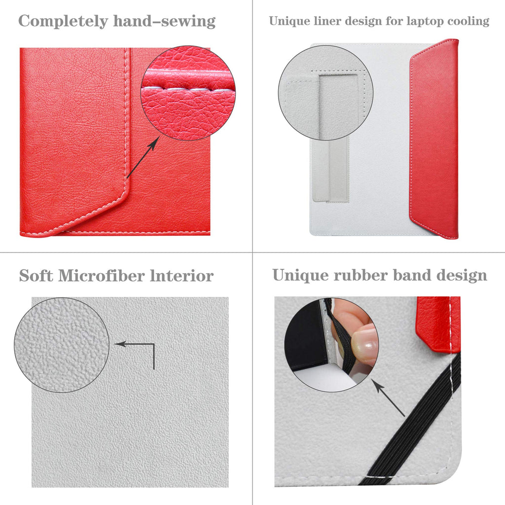 Protective Cover Case for17"Dell 17 9700/XPS 17 9710/XPS 17 9720/XPS 17 9730 Red