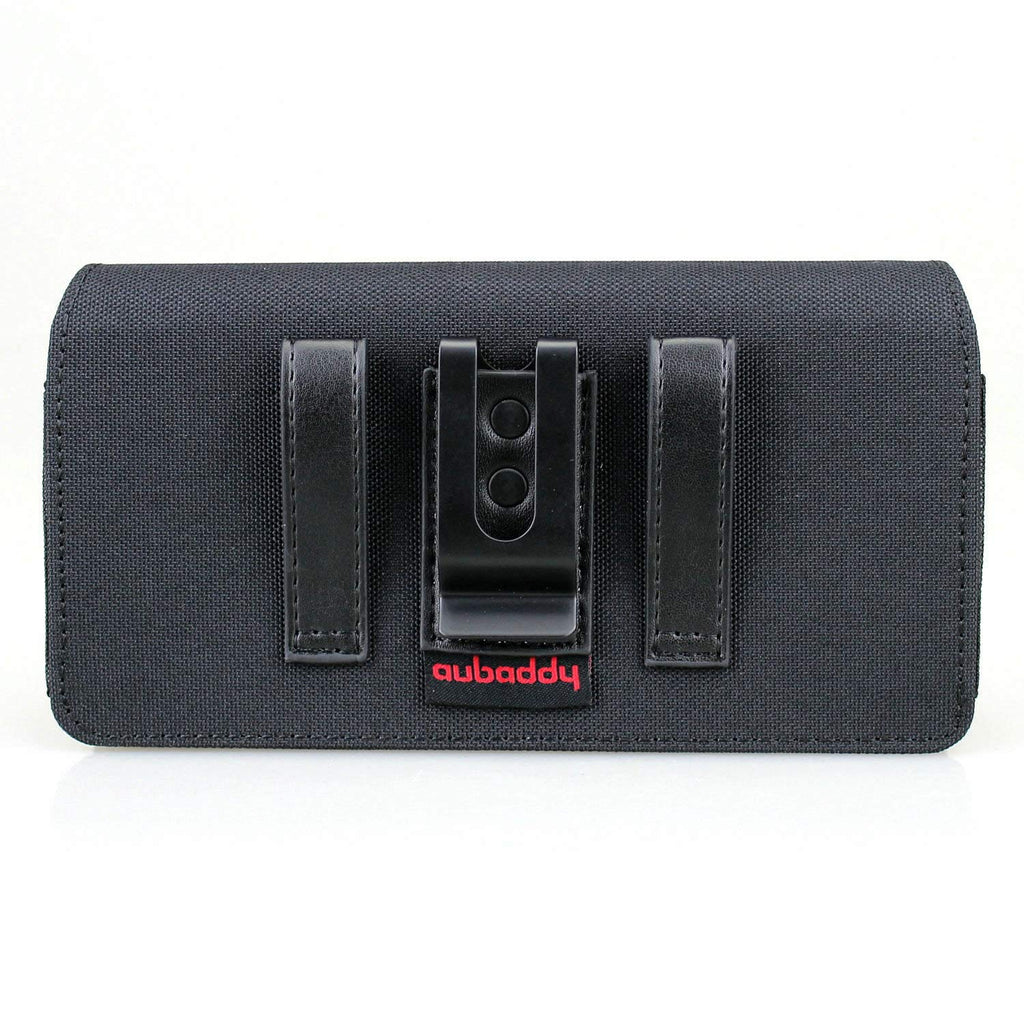 aubaddy Dual Phone Holster Pouch Case for 2 Phones, Double Decker Belt Clip Case for All iPhone (16 15 14 13 12 11) Pro Max/Plus, Samsung Galaxy (S23 S22 S21 S20) Ultra/Plus/Fe (Large)