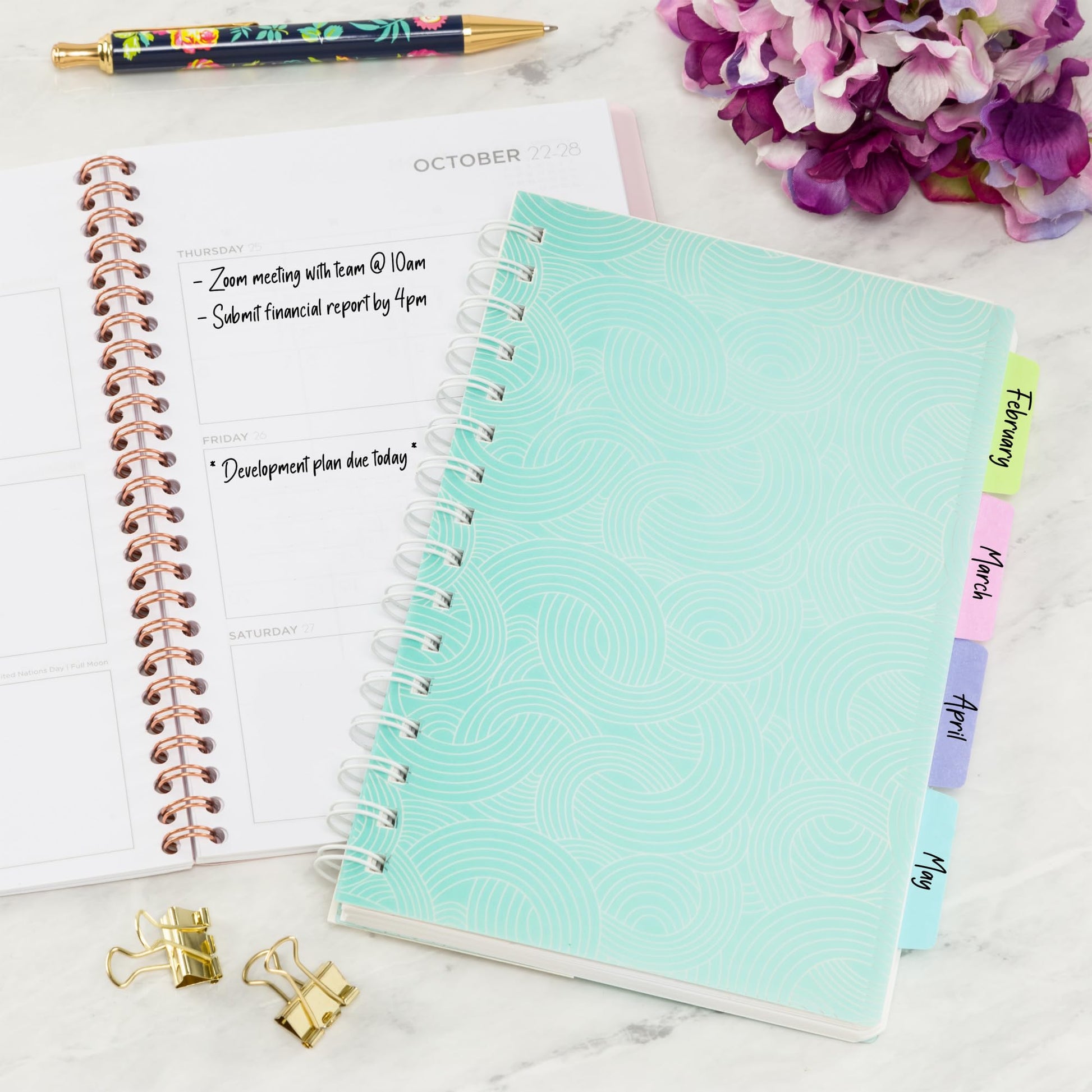 24pc Avery Margin Repositionable Tabs, 2.5x1", 2-Side Writable, Pastel Colors