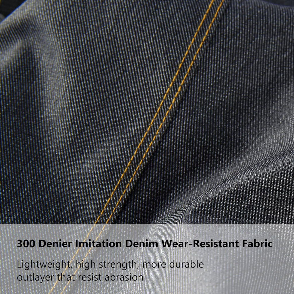 BASSDASH Men’s Denim Breathable Chest Waders Waterproof Durable Lightweight Stocking Foot for Fishing Hunting ATV Riding