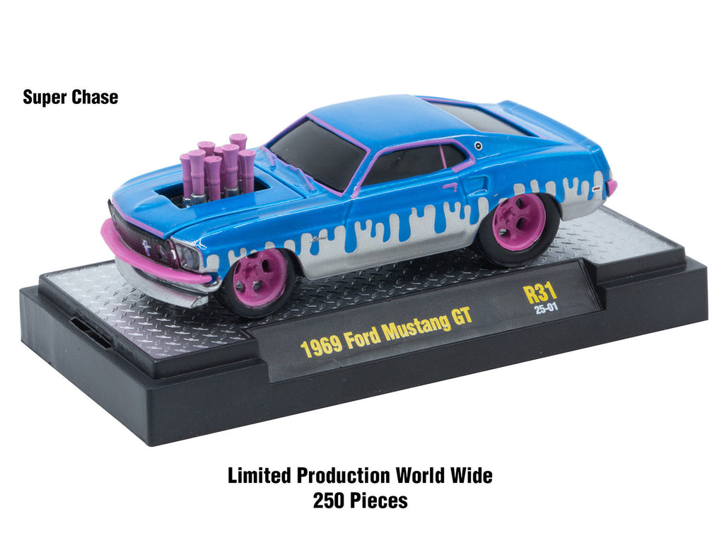 "Ground Pounders" 6 Cars Set Release 31 IN DISPLAY CASES Limited Edition 1/64 Diecast Model Cars by M2 Machines