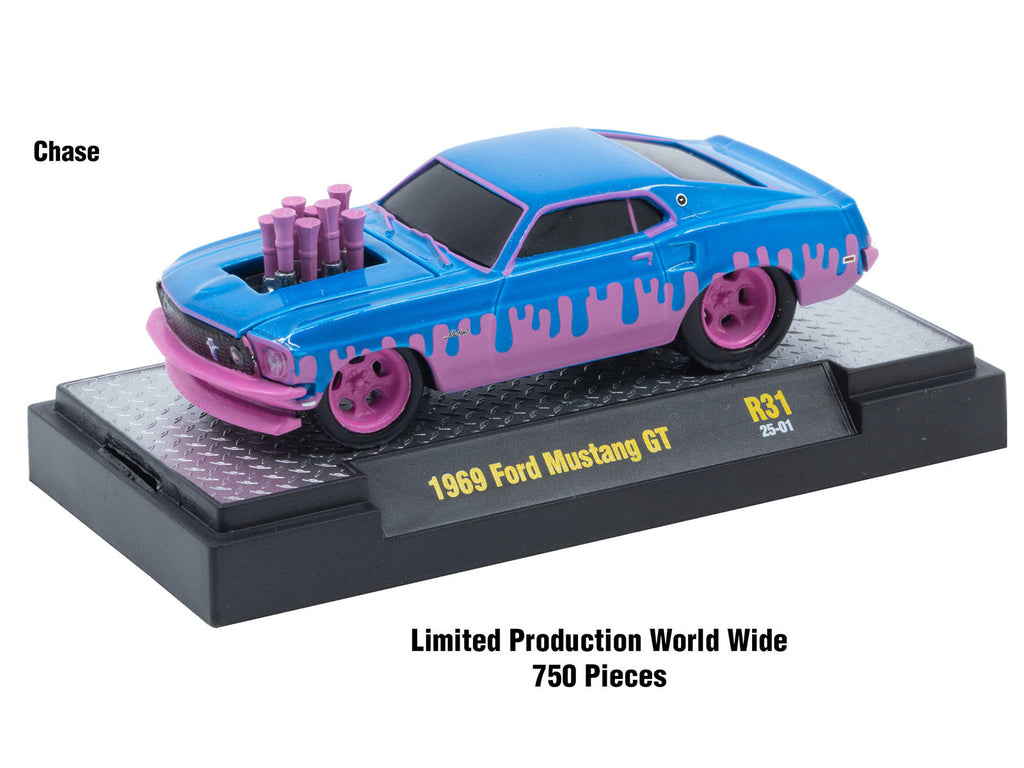 "Ground Pounders" 6 Cars Set Release 31 IN DISPLAY CASES Limited Edition 1/64 Diecast Model Cars by M2 Machines
