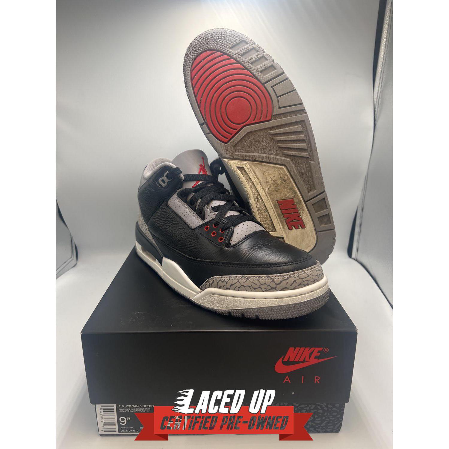 PRE OWNED Jordan 3 Retro OG Black Cement (2024)