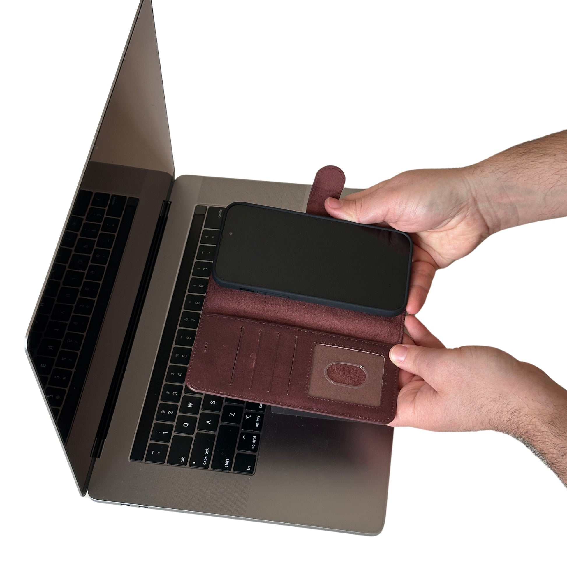 Vegas Premium Leather iPhone 15 Plus Wallet Case with MagSafe | Detachable RFID Blocking Luxury Wallet