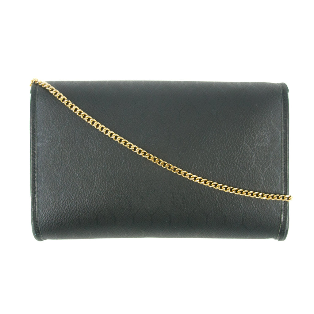 Christian Dior Black Honeycomb PVC Crossbody Bag #8508