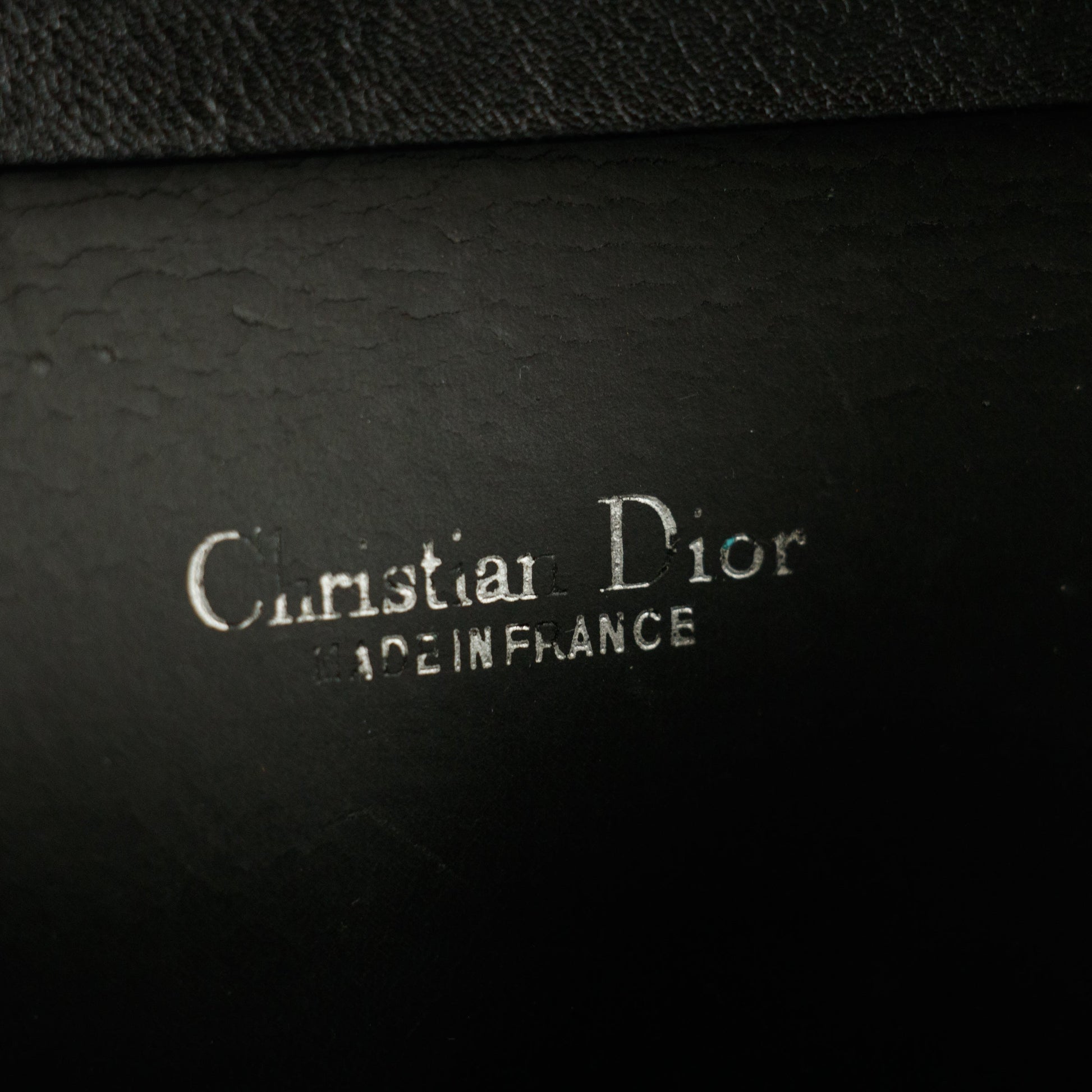 Christian Dior Black Honeycomb PVC Crossbody Bag #8508