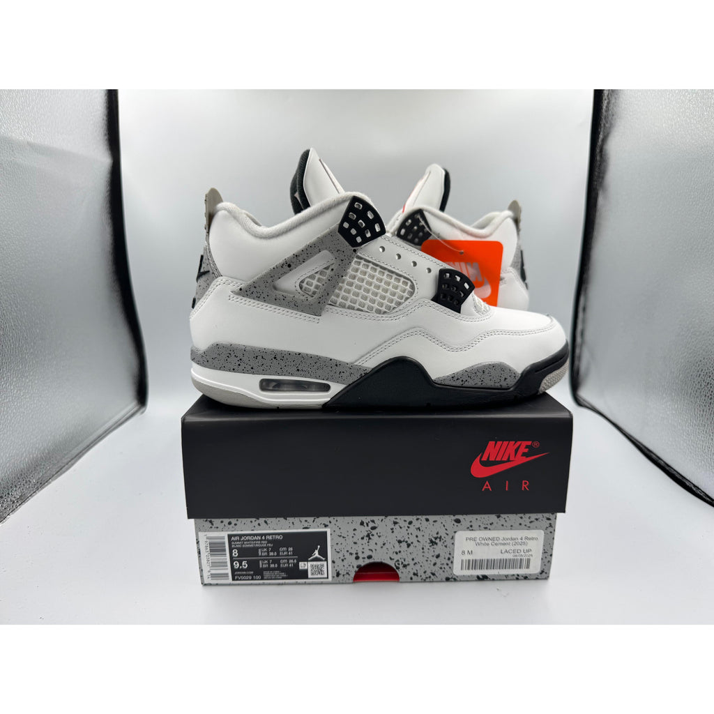 PRE OWNED Jordan 4 Retro White Cement (2025)