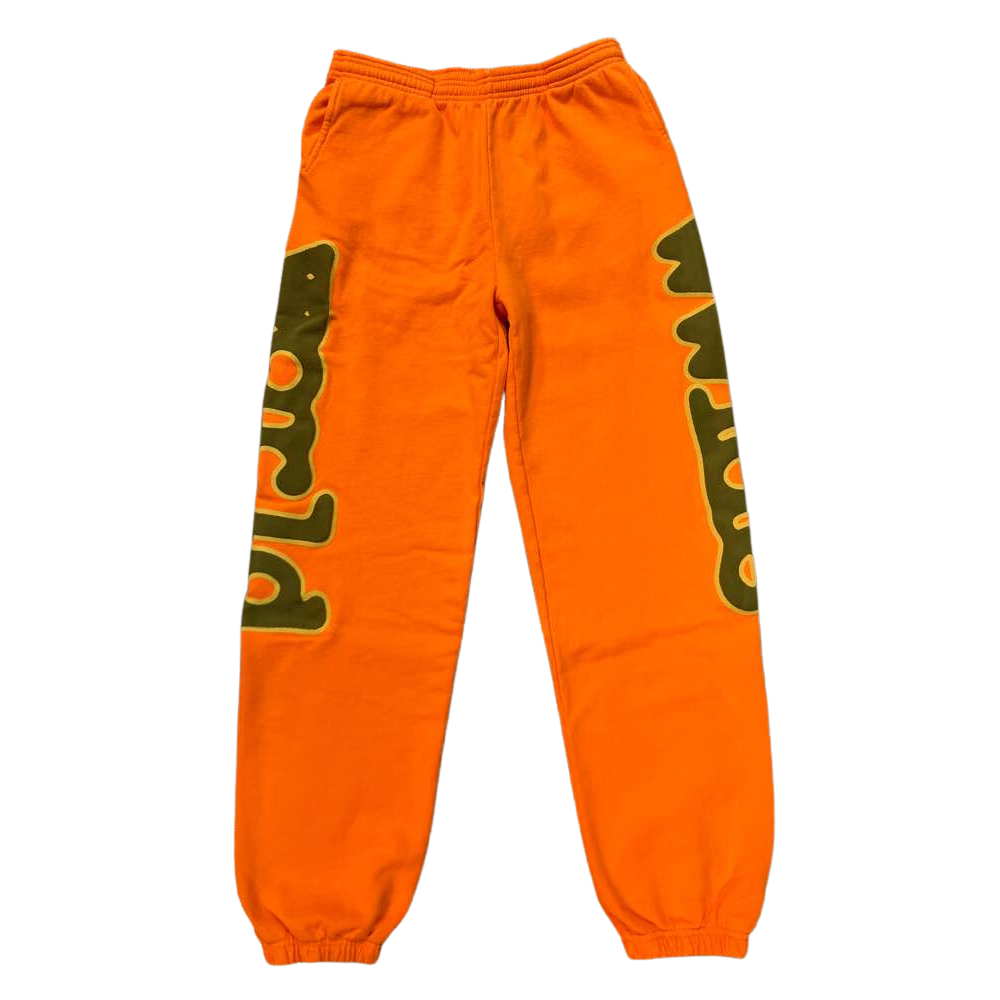 Sp5der Safety Orange Sweatpants