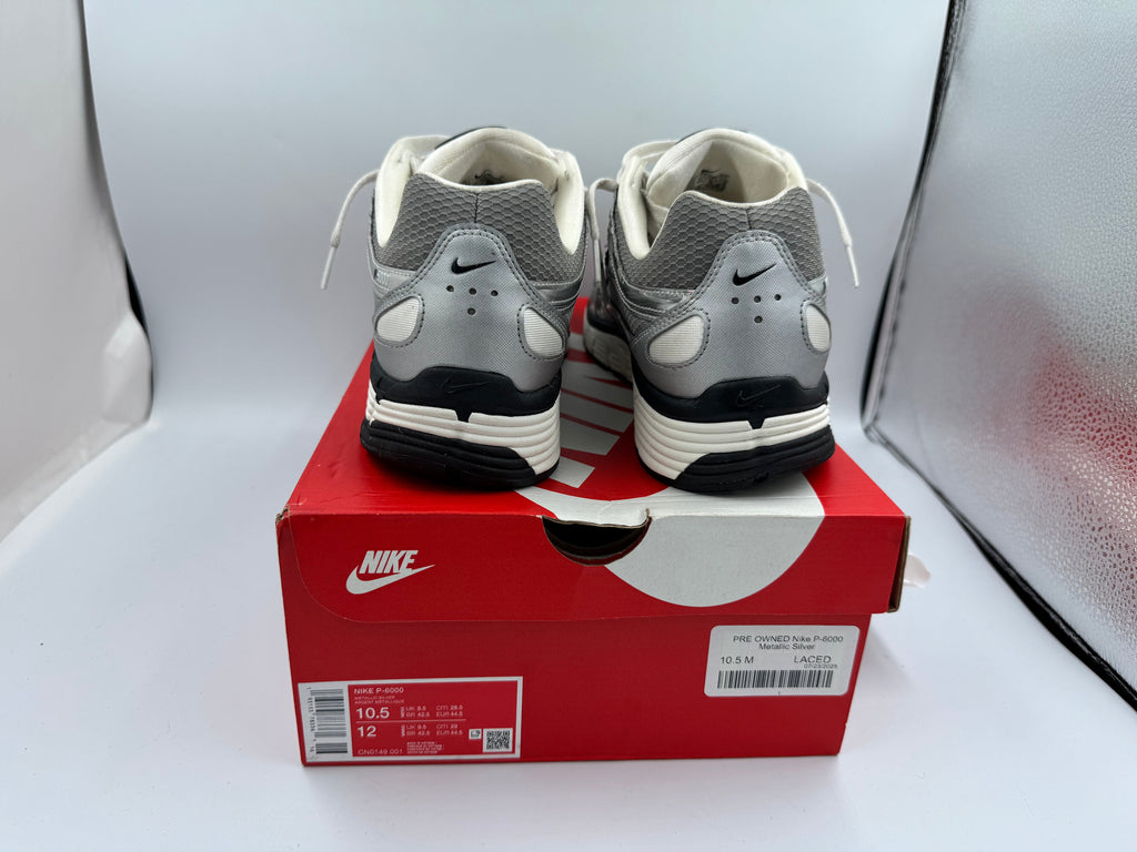 PRE OWNED Nike P-6000 Metallic Silver