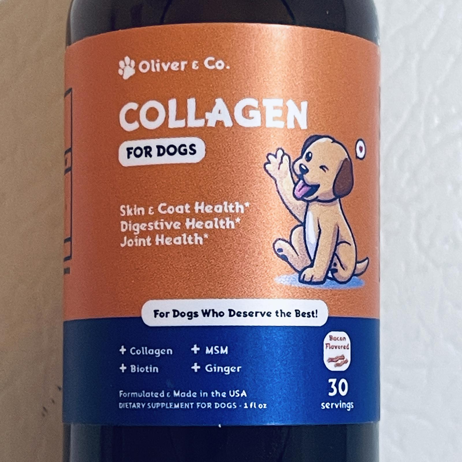Oliver & Co. Collagen for Dogs - Bacon Flavored Supplement EXP 7/2026