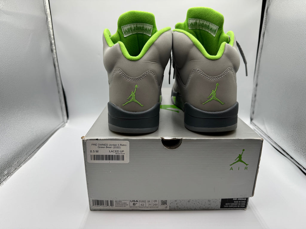 PRE OWNED Jordan 5 Retro Green Bean (2022)