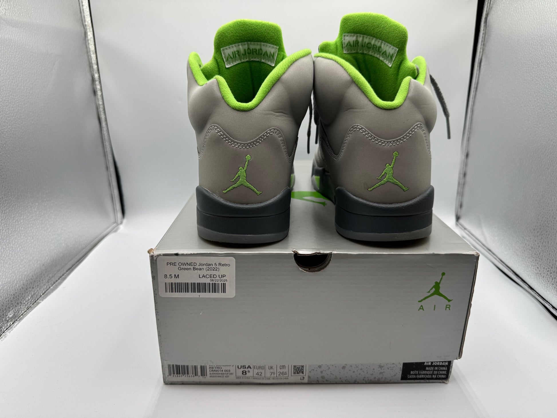 PRE OWNED Jordan 5 Retro Green Bean (2022)