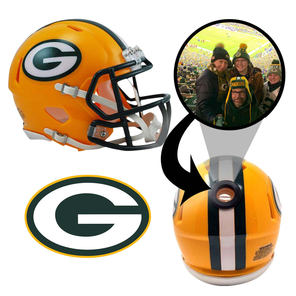 Green Bay Packers NFL Mini Helmet - Picture Inside