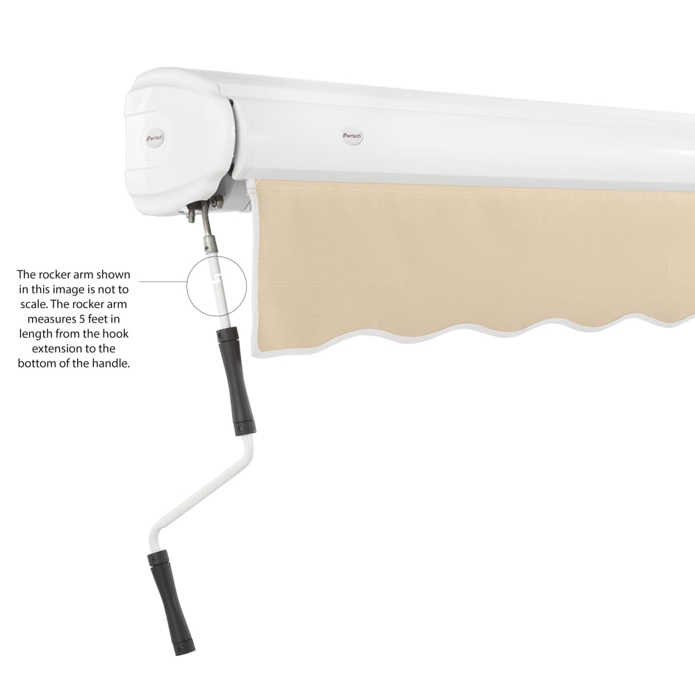 [08X06FT] Awntech Key West Premium Manual Outdoor Retractable Awning [FCM8-SBY] (SAK12431)