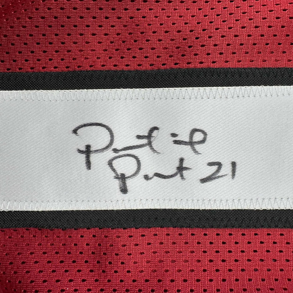 Framed Autographed/Signed Patrick Peterson 35x39 Arizona Red Football Jersey JSA COA