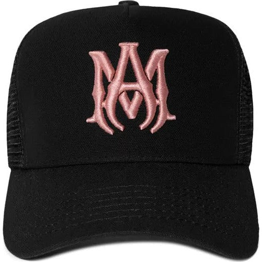 Amiri MA Trucker Hat 'Black/Peach'