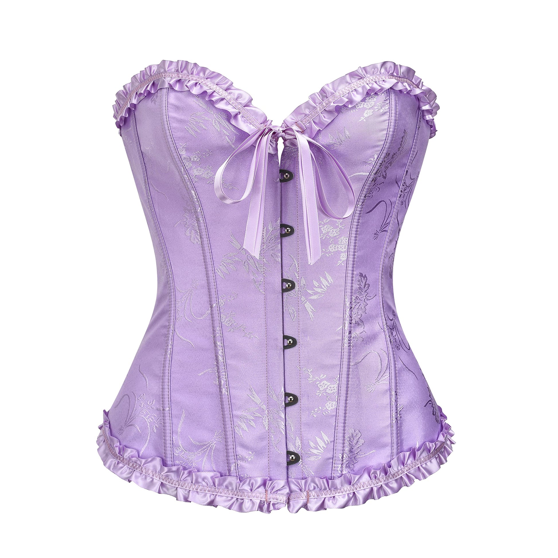 Bustier Corset Top for Women Overbust LaceUp Waist Cincher Shapewear Lingerie XL