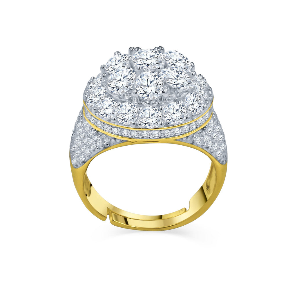 925 Sterling Silver Angelic Ring Micro-Pave AAA CZ Prong Set, Multiple Sizes