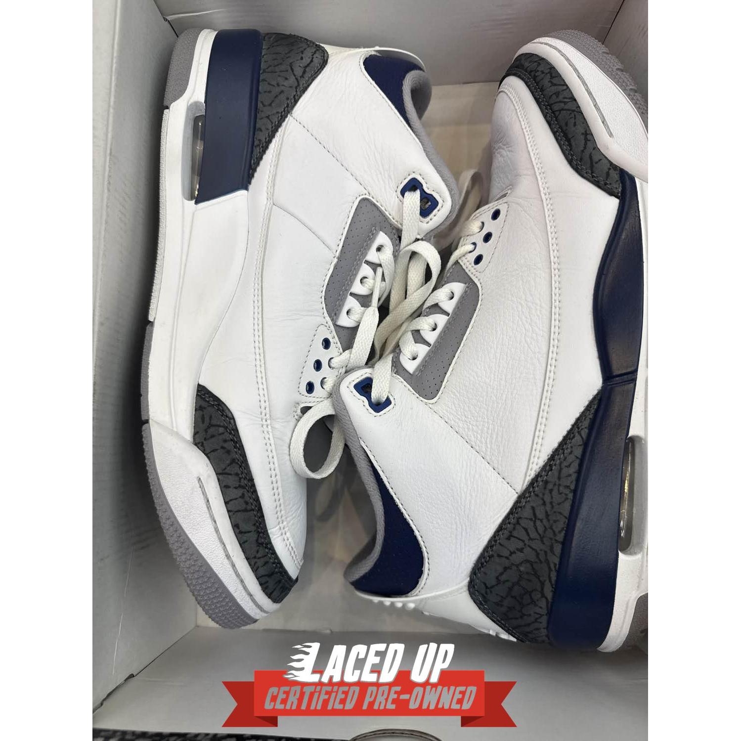 PRE OWNED Jordan 3 Retro Midnight Navy