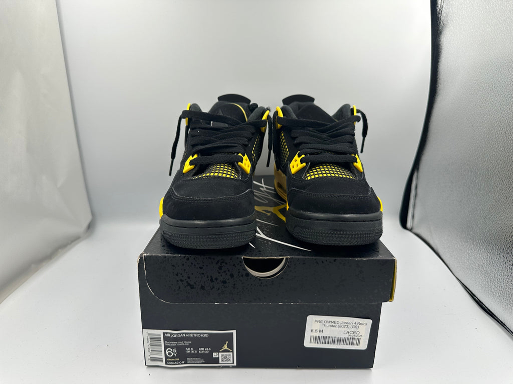 PRE OWNED Jordan 4 Retro Thunder (2023) (GS)