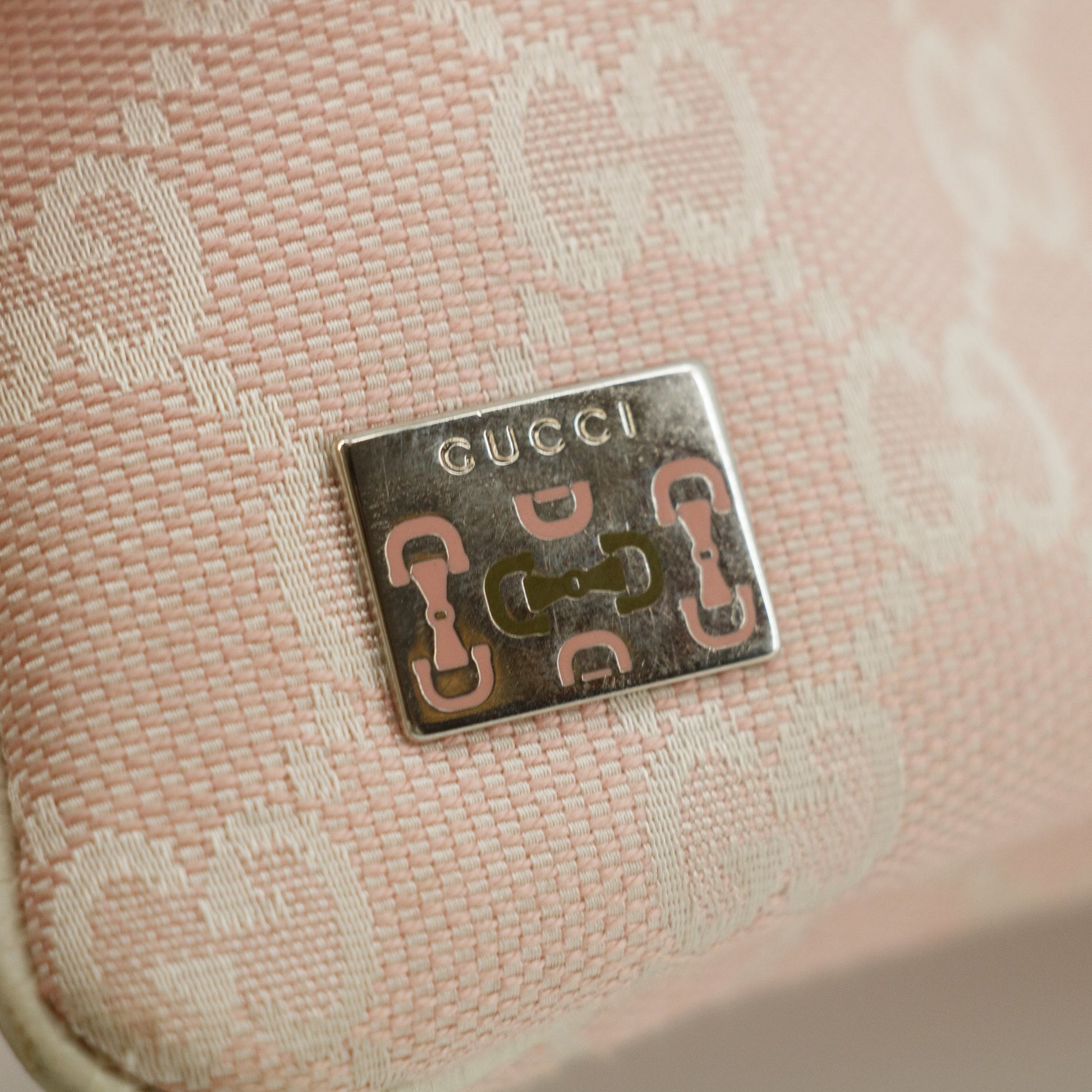 Gucci GG Canvas Pink Shoulder Bag #9399