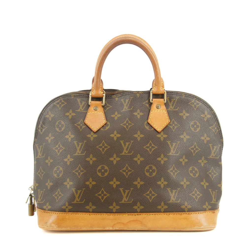 Louis Vuitton Monogram Canvas Brown Alma PM Tote Bag #9403