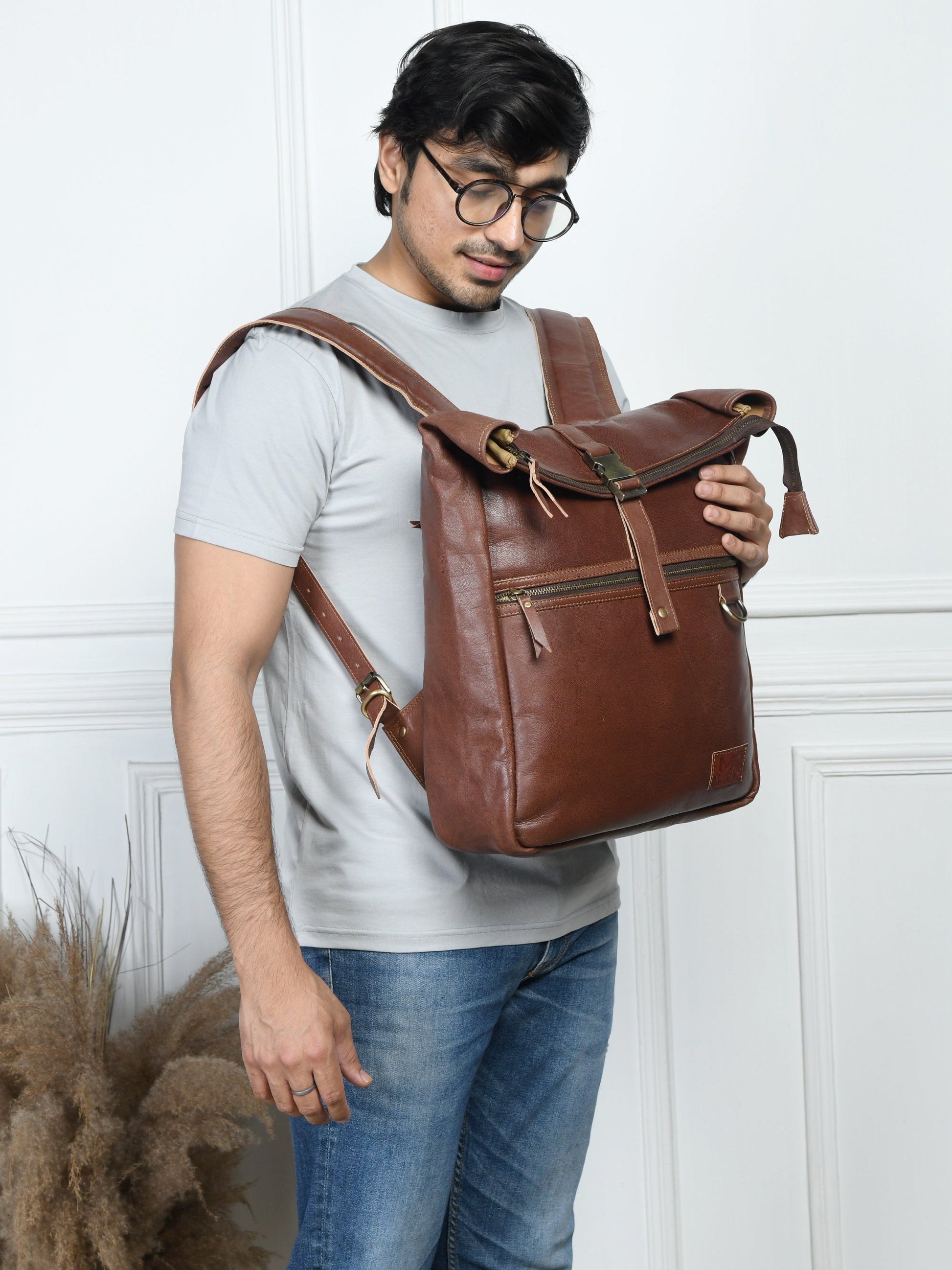 Ortiz Roll-Top Backpack- Vintage