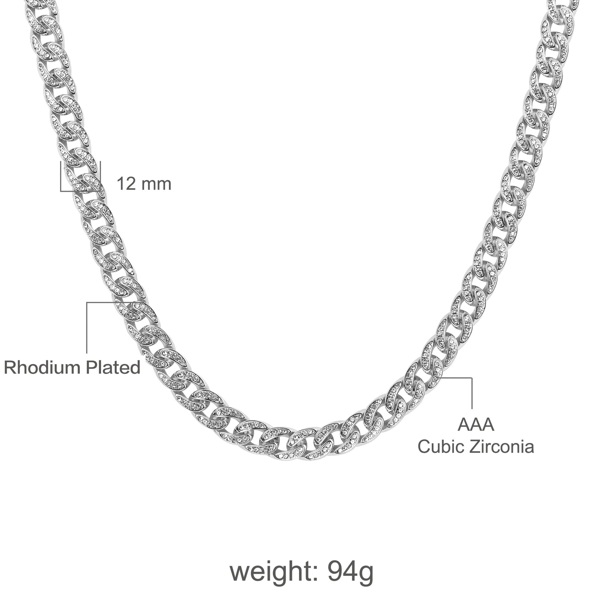 13mm Cuban Link Chain Necklace Collar High Shine Heavy